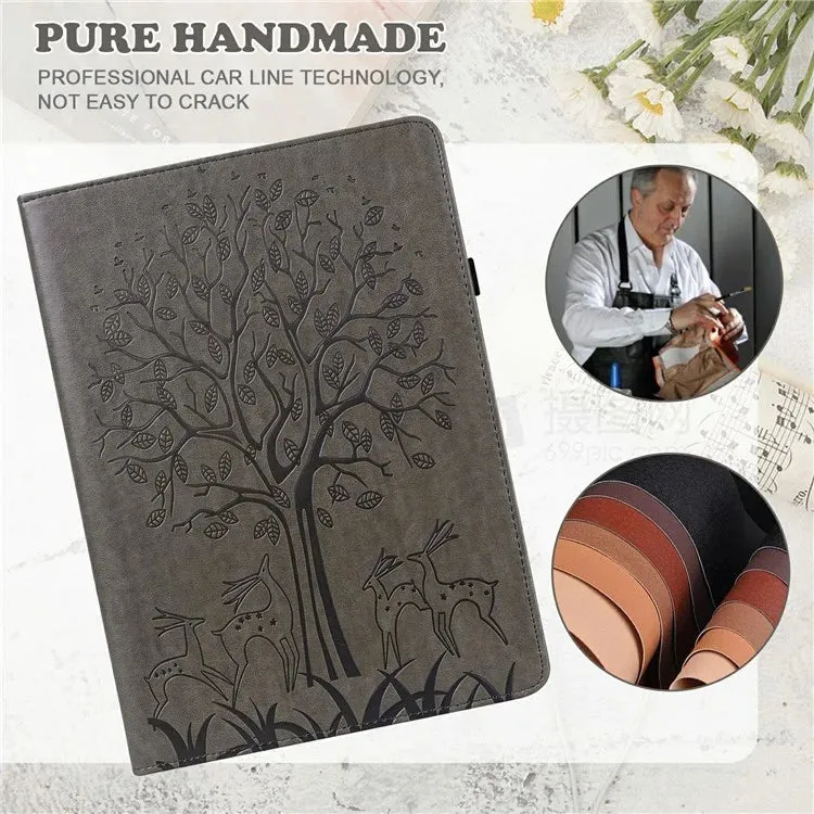 For Xiaomi Pad 7 Pro  /  Pad 7 Case PU Leather Stand Tree Deer Pattern Tablet Cover