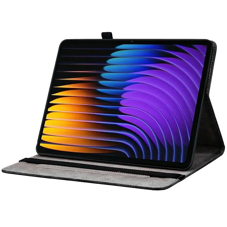 For Xiaomi Pad 7 Pro  /  Pad 7 Leather Case Pattern Printed Stand Tablet Cover with Card Slots