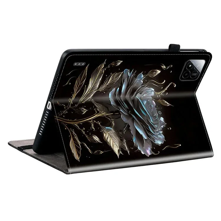 For Xiaomi Pad 7 Pro  /  Pad 7 Leather Case Pattern Printed Stand Tablet Cover with Card Slots