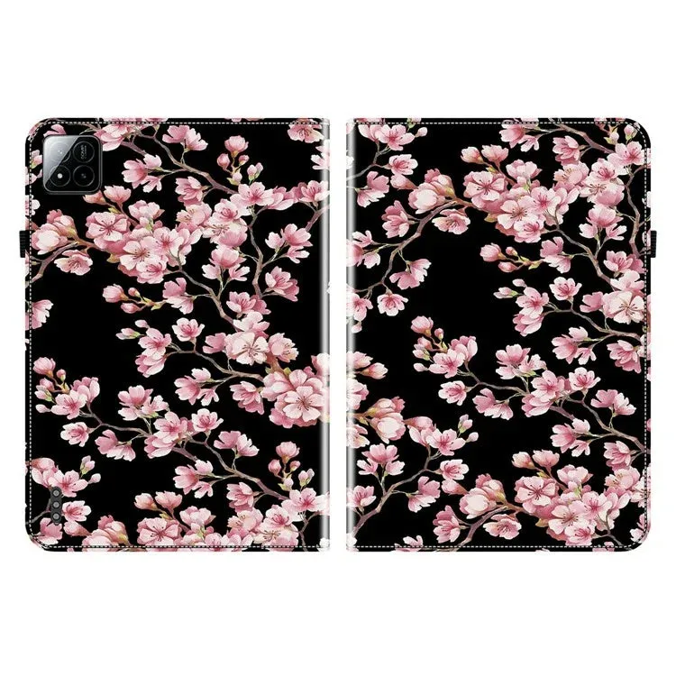 For Xiaomi Pad 7 Pro  /  Pad 7 Leather Case Pattern Printed Stand Tablet Cover with Card Slots