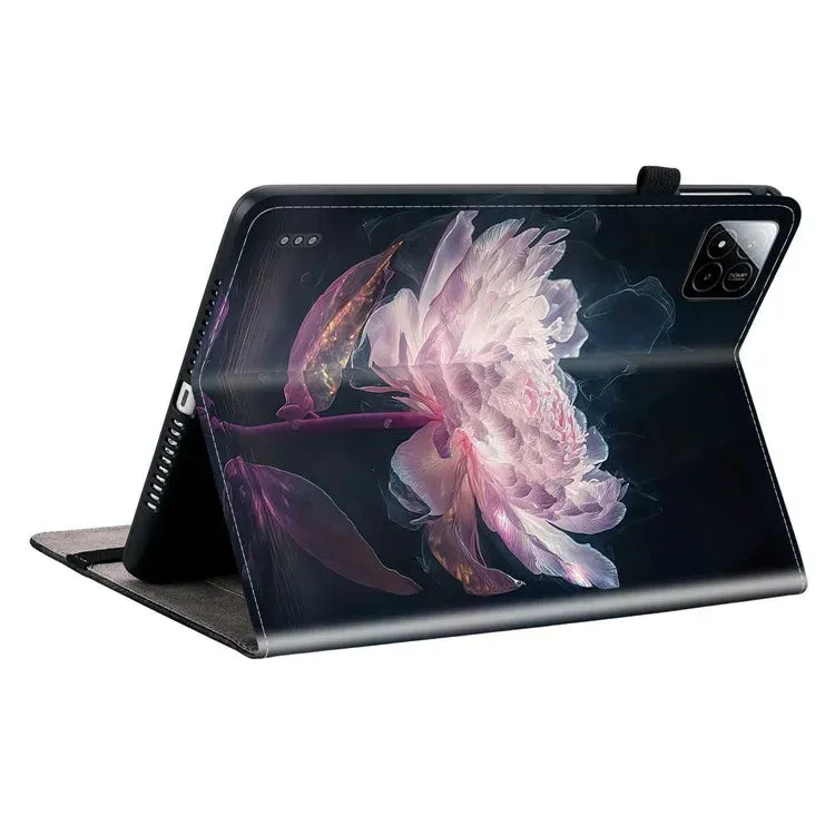 For Xiaomi Pad 7 Pro  /  Pad 7 Leather Case Pattern Printed Stand Tablet Cover with Card Slots