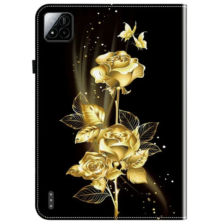 For Xiaomi Pad 7 Pro  /  Pad 7 Leather Case Pattern Printed Stand Tablet Cover with Card Slots