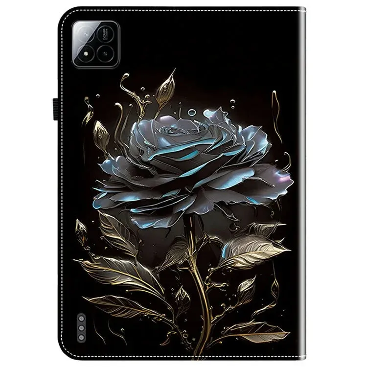 For Xiaomi Pad 7 Pro  /  Pad 7 Leather Case Pattern Printed Stand Tablet Cover with Card Slots