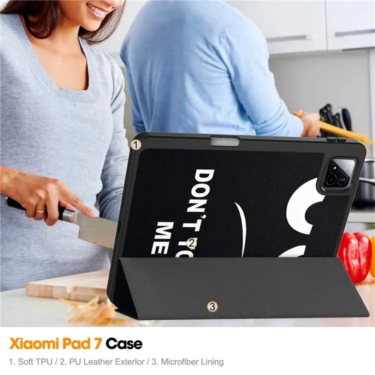 For Xiaomi Pad 7 Pro  /  Pad 7 Tablet Case Pattern Printing Tri