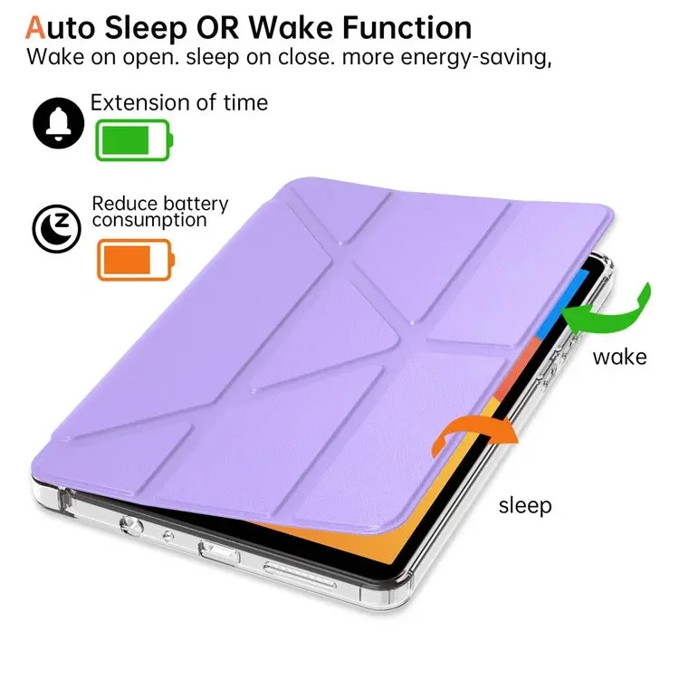 For Xiaomi Redmi Pad SE 4G 8.7 inch Case PU Leather Origami Stand Clear Tablet Cover