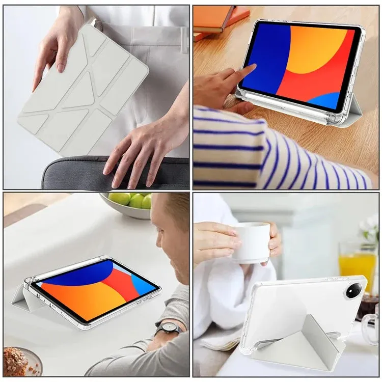 For Xiaomi Redmi Pad SE 4G 8.7 inch Case PU Leather Origami Stand Clear Tablet Cover
