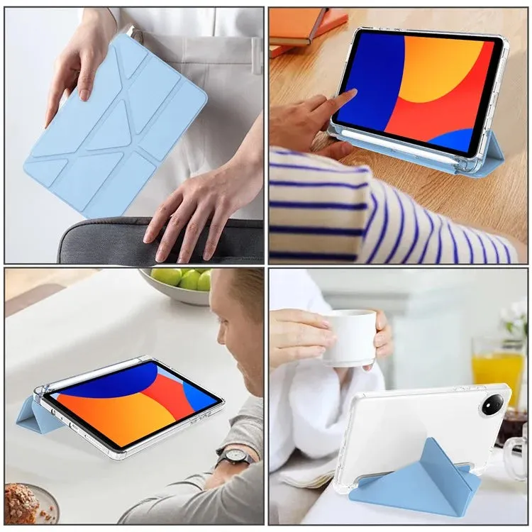 For Xiaomi Redmi Pad SE 4G 8.7 inch Case PU Leather Origami Stand Clear Tablet Cover