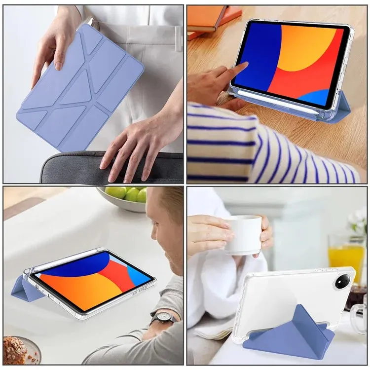 For Xiaomi Redmi Pad SE 4G 8.7 inch Case PU Leather Origami Stand Clear Tablet Cover
