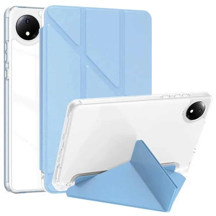 For Xiaomi Redmi Pad SE 4G 8.7 inch Case PU Leather Origami Stand Clear Tablet Cover