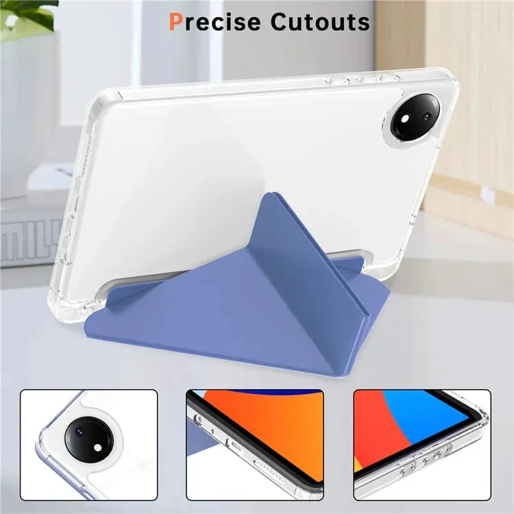 For Xiaomi Redmi Pad SE 4G 8.7 inch Case PU Leather Origami Stand Clear Tablet Cover