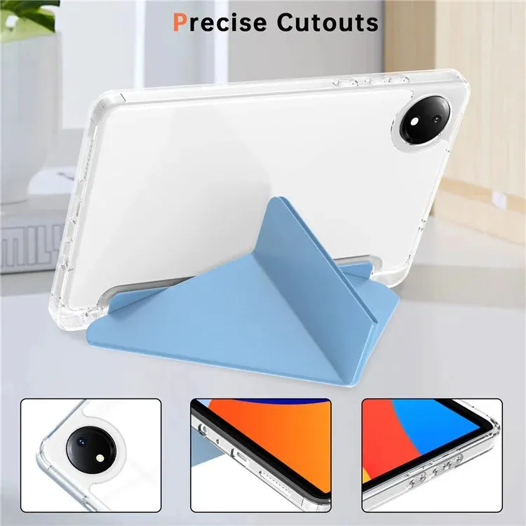 For Xiaomi Redmi Pad SE 4G 8.7 inch Case PU Leather Origami Stand Clear Tablet Cover