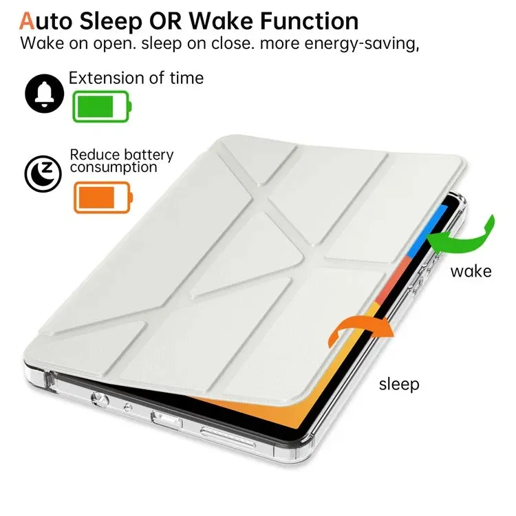 For Xiaomi Redmi Pad SE 4G 8.7 inch Case PU Leather Origami Stand Clear Tablet Cover