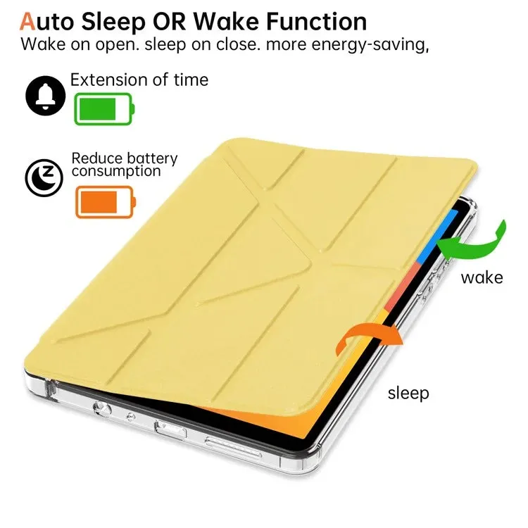 For Xiaomi Redmi Pad SE 4G 8.7 inch Case PU Leather Origami Stand Clear Tablet Cover