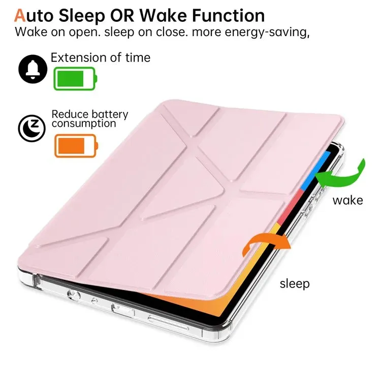 For Xiaomi Redmi Pad SE 4G 8.7 inch Case PU Leather Origami Stand Clear Tablet Cover