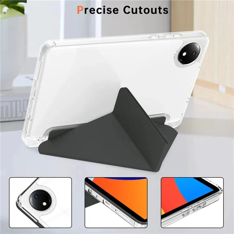 For Xiaomi Redmi Pad SE 4G 8.7 inch Case PU Leather Origami Stand Clear Tablet Cover