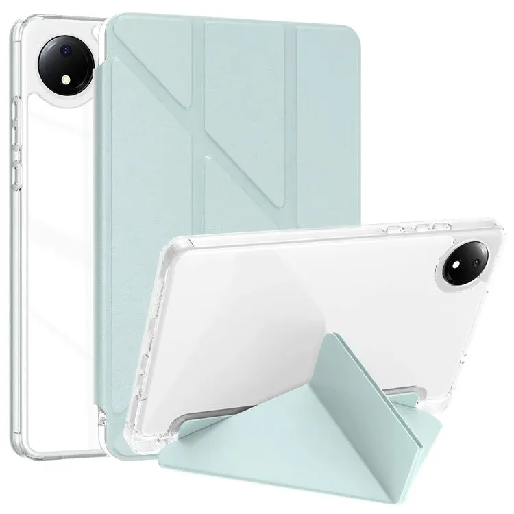 For Xiaomi Redmi Pad SE 4G 8.7 inch Case PU Leather Origami Stand Clear Tablet Cover