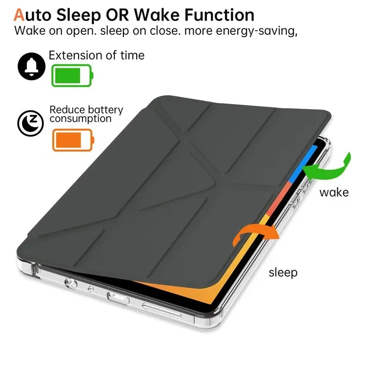 For Xiaomi Redmi Pad SE 4G 8.7 inch Case PU Leather Origami Stand Clear Tablet Cover