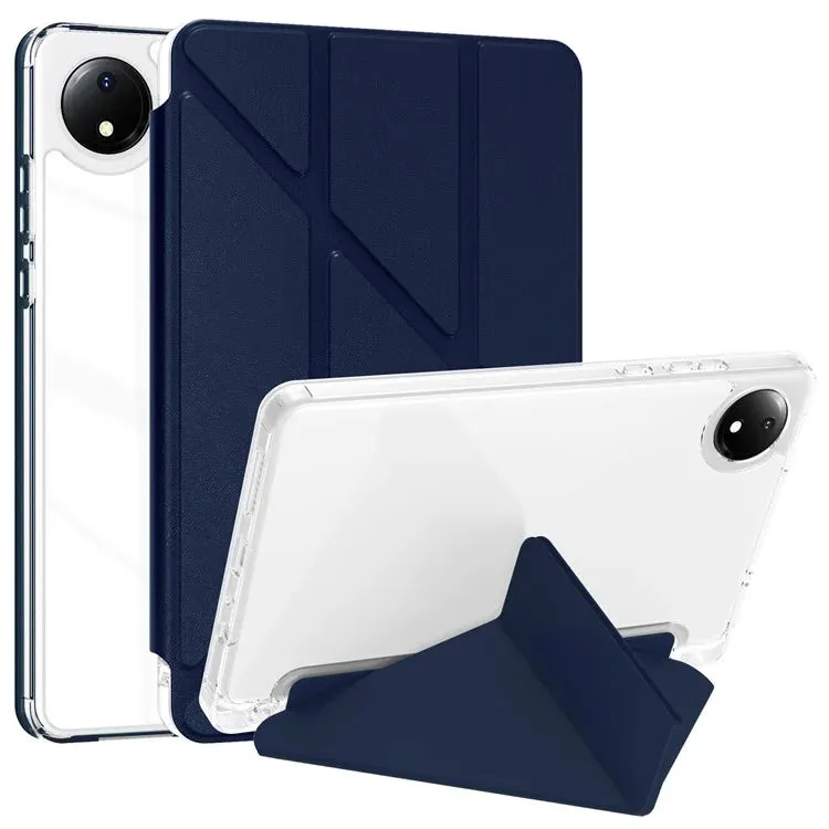 For Xiaomi Redmi Pad SE 4G 8.7 inch Case PU Leather Origami Stand Clear Tablet Cover