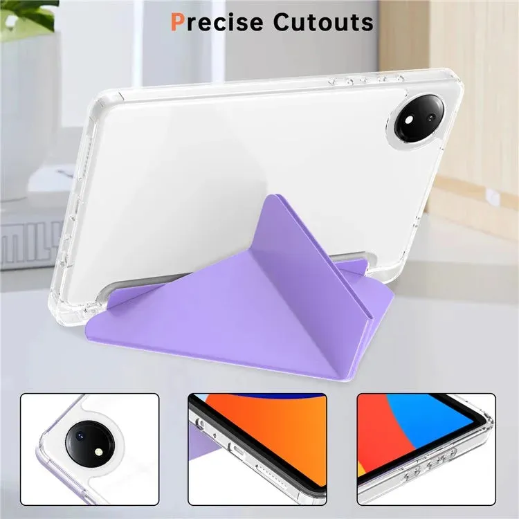 For Xiaomi Redmi Pad SE 4G 8.7 inch Case PU Leather Origami Stand Clear Tablet Cover