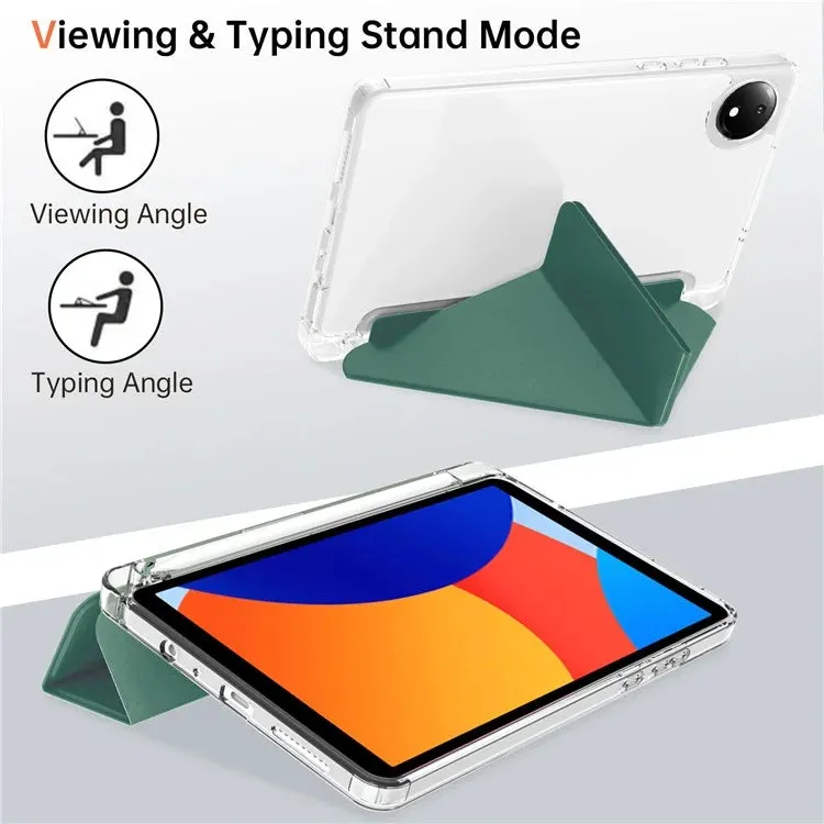 For Xiaomi Redmi Pad SE 4G 8.7 inch Case PU Leather Origami Stand Clear Tablet Cover