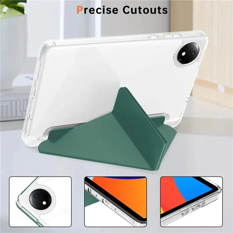 For Xiaomi Redmi Pad SE 4G 8.7 inch Case PU Leather Origami Stand Clear Tablet Cover
