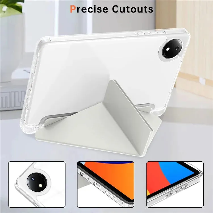 For Xiaomi Redmi Pad SE 4G 8.7 inch Case PU Leather Origami Stand Clear Tablet Cover