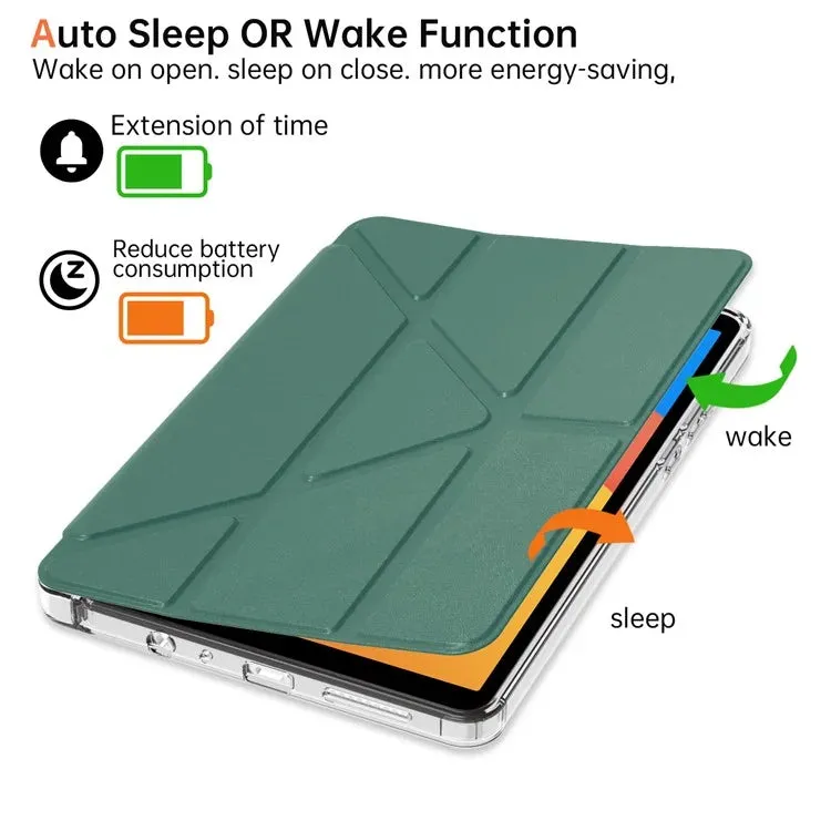 For Xiaomi Redmi Pad SE 4G 8.7 inch Case PU Leather Origami Stand Clear Tablet Cover