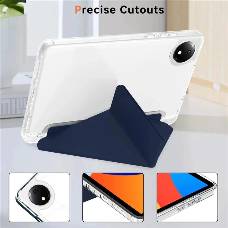 For Xiaomi Redmi Pad SE 4G 8.7 inch Case PU Leather Origami Stand Clear Tablet Cover