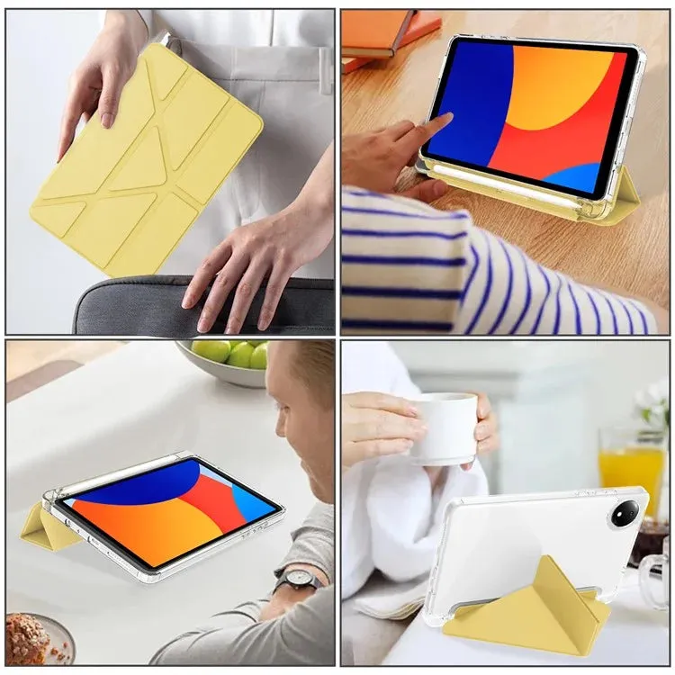 For Xiaomi Redmi Pad SE 4G 8.7 inch Case PU Leather Origami Stand Clear Tablet Cover
