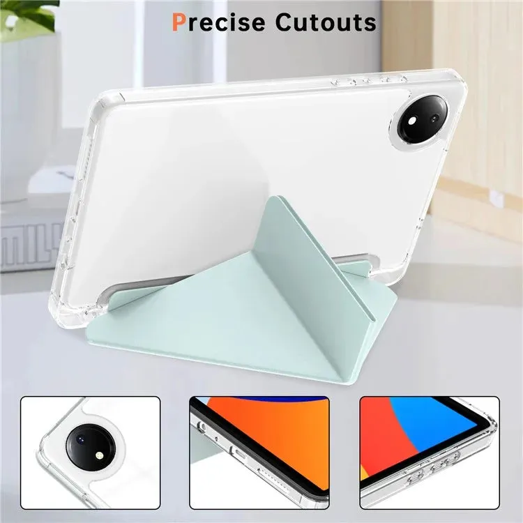 For Xiaomi Redmi Pad SE 4G 8.7 inch Case PU Leather Origami Stand Clear Tablet Cover