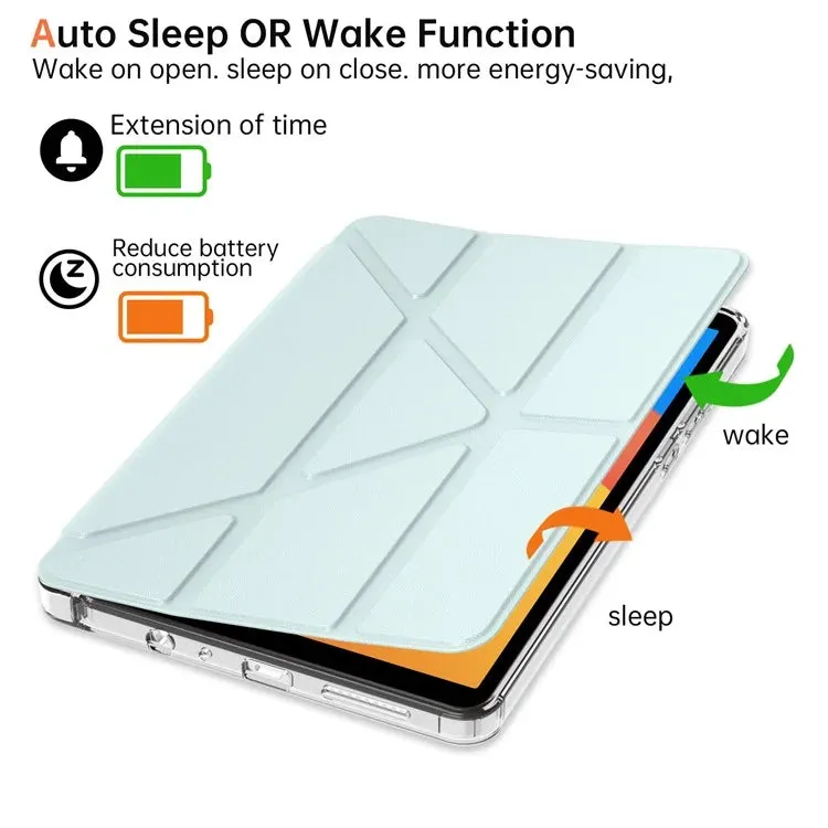 For Xiaomi Redmi Pad SE 4G 8.7 inch Case PU Leather Origami Stand Clear Tablet Cover