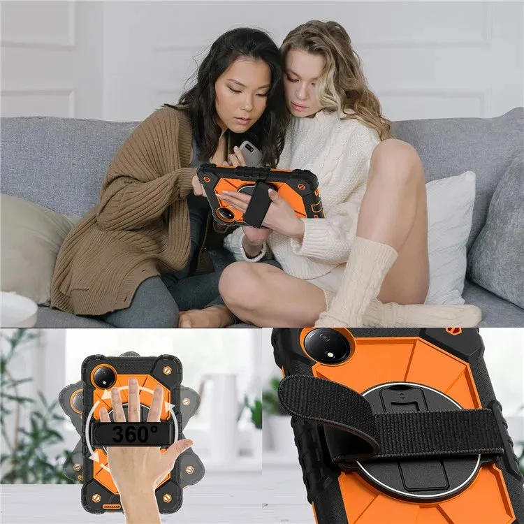 For Xiaomi Redmi Pad SE 4G 8.7 inch Case Silicone PC Kickstand Tablet Cover with Handy Strap