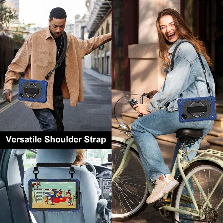 For Xiaomi Redmi Pad SE 4G 8.7 inch Case Silicone PC Kickstand Tablet Cover with Handy Strap