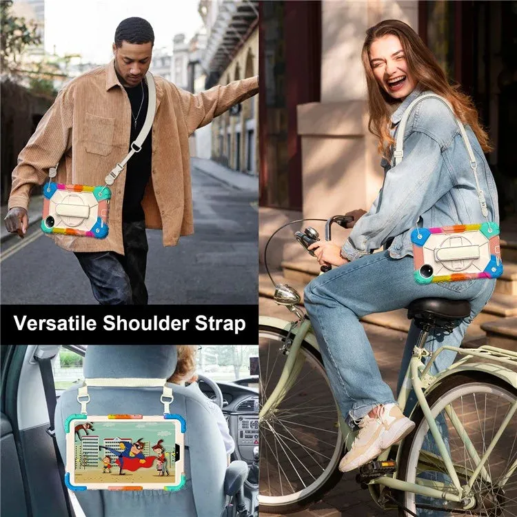 For Xiaomi Redmi Pad SE 4G 8.7 inch Case Silicone PC Kickstand Tablet Cover with Handy Strap