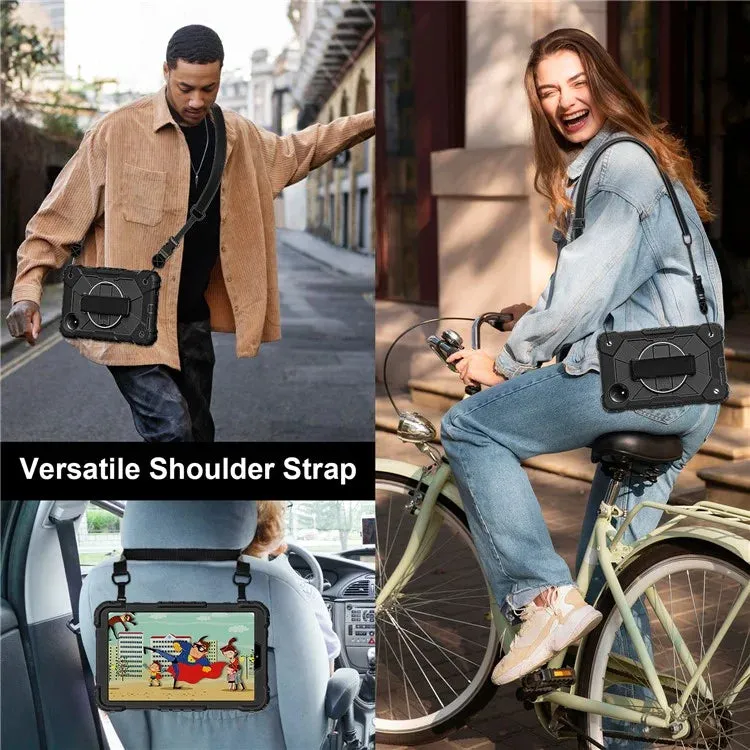 For Xiaomi Redmi Pad SE 4G 8.7 inch Case Silicone PC Kickstand Tablet Cover with Handy Strap