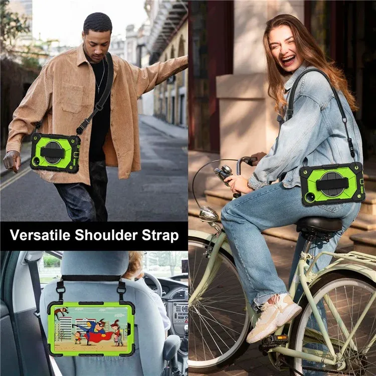 For Xiaomi Redmi Pad SE 4G 8.7 inch Case Silicone PC Kickstand Tablet Cover with Handy Strap