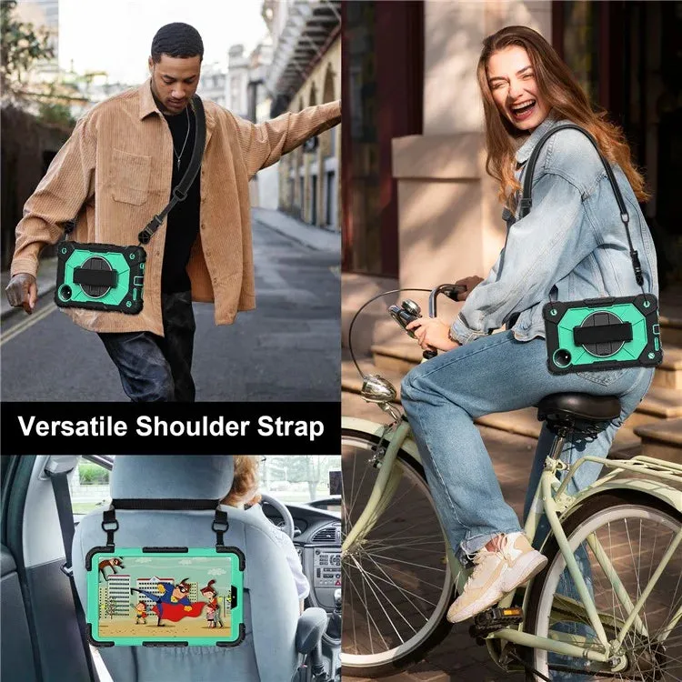 For Xiaomi Redmi Pad SE 4G 8.7 inch Case Silicone PC Kickstand Tablet Cover with Handy Strap