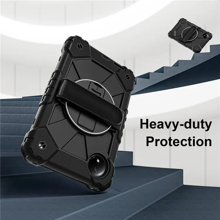 For Xiaomi Redmi Pad SE 4G 8.7 inch Case Silicone PC Kickstand Tablet Cover with Handy Strap