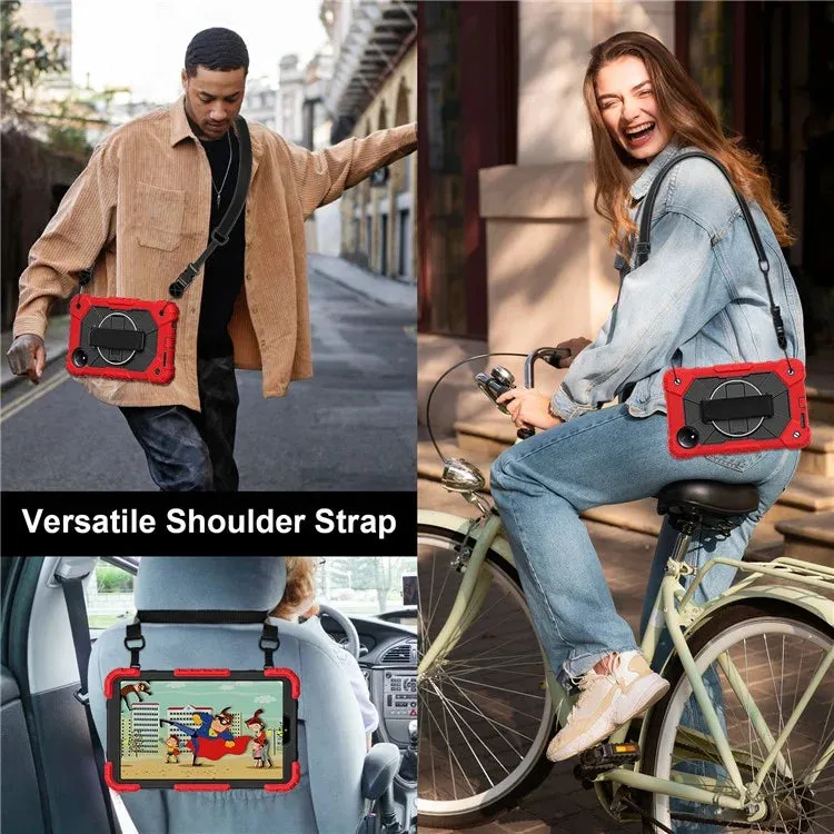For Xiaomi Redmi Pad SE 4G 8.7 inch Case Silicone PC Kickstand Tablet Cover with Handy Strap