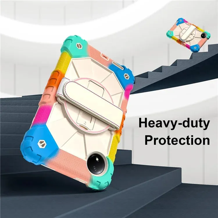 For Xiaomi Redmi Pad SE 4G 8.7 inch Case Silicone PC Kickstand Tablet Cover with Handy Strap