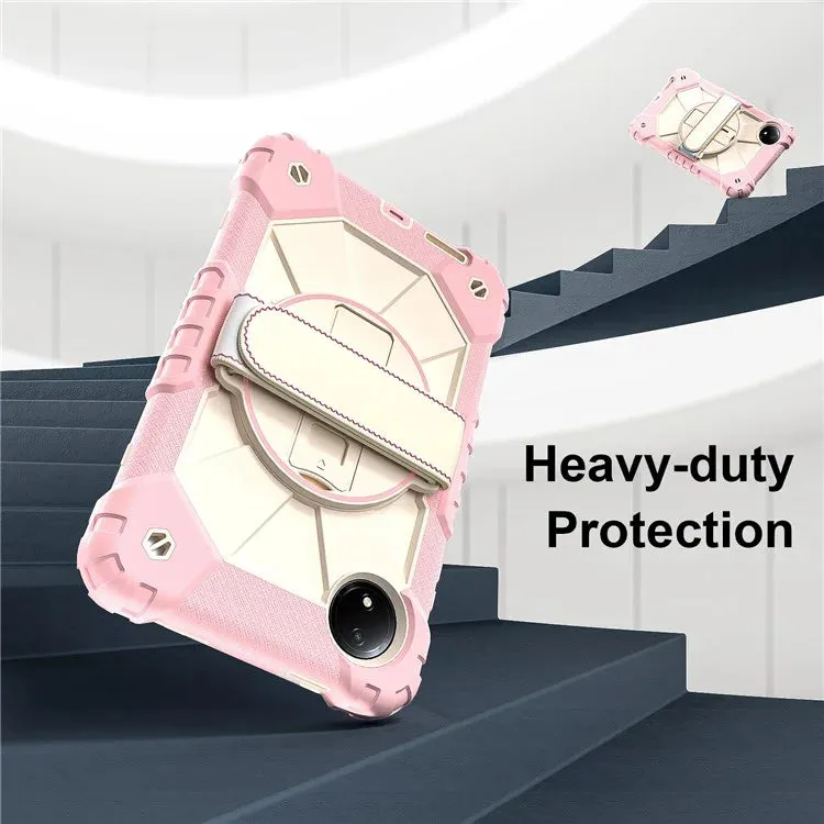 For Xiaomi Redmi Pad SE 4G 8.7 inch Case Silicone PC Kickstand Tablet Cover with Handy Strap