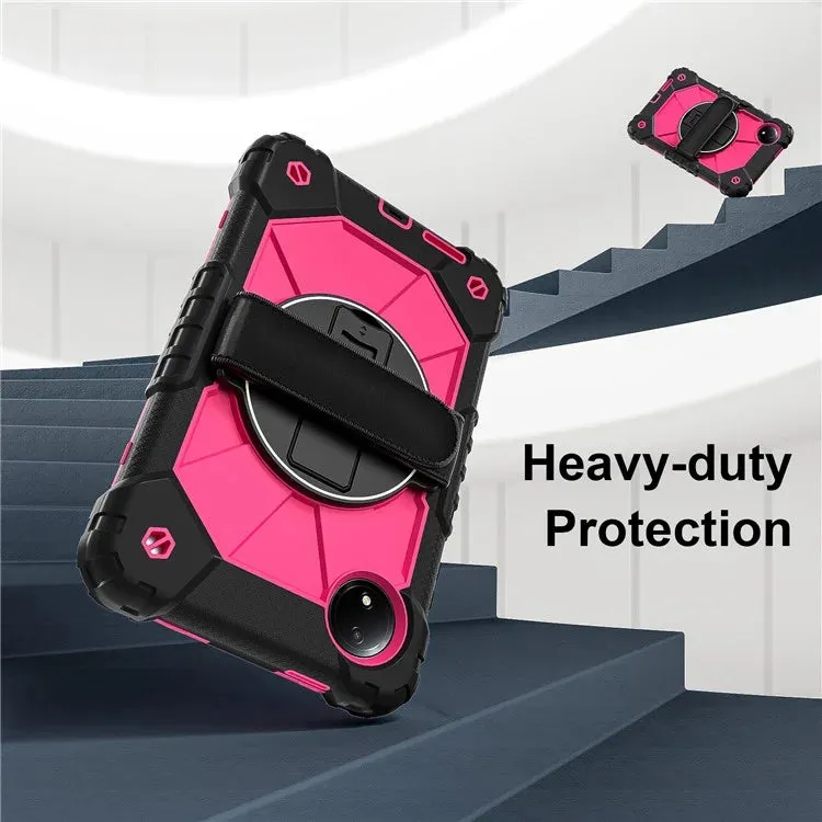 For Xiaomi Redmi Pad SE 4G 8.7 inch Case Silicone PC Kickstand Tablet Cover with Handy Strap