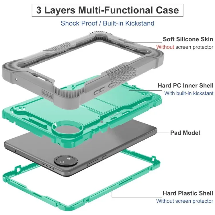 For Xiaomi Redmi Pad SE 4G 8.7 inch Case Silicone PC Tablet Protective Cover with Kickstand