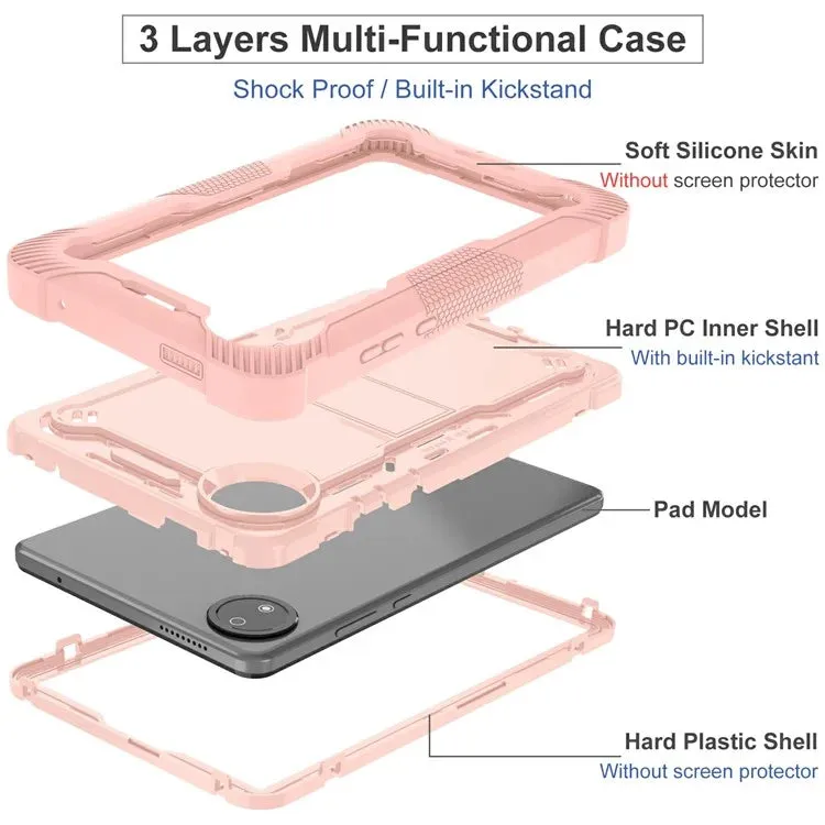 For Xiaomi Redmi Pad SE 4G 8.7 inch Case Silicone PC Tablet Protective Cover with Kickstand
