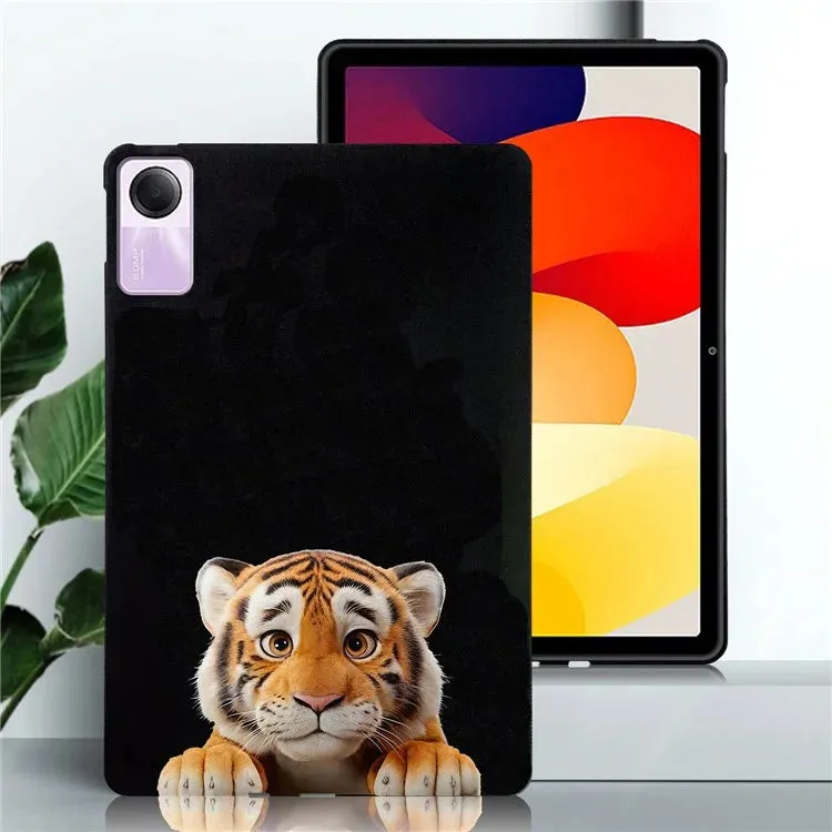 For Xiaomi Redmi Pad SE Case Pattern Printing Slim TPU Tablet Protective Cover