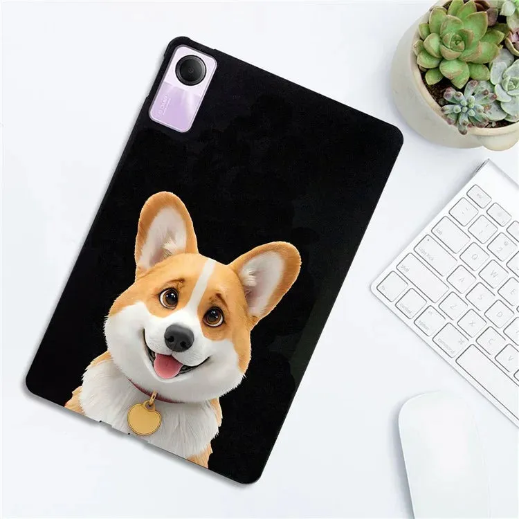 For Xiaomi Redmi Pad SE Case Pattern Printing Slim TPU Tablet Protective Cover