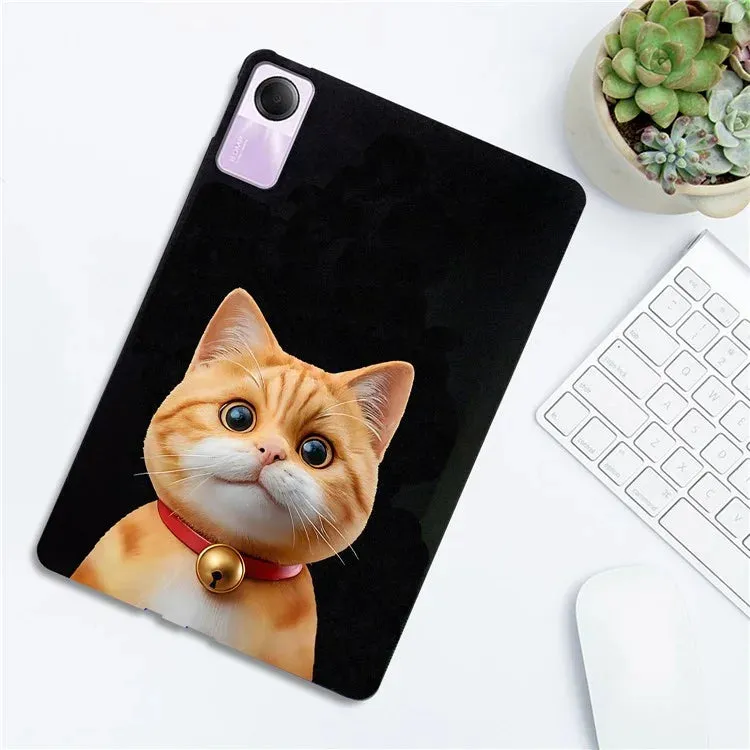 For Xiaomi Redmi Pad SE Case Pattern Printing Slim TPU Tablet Protective Cover