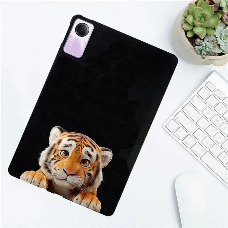 For Xiaomi Redmi Pad SE Case Pattern Printing Slim TPU Tablet Protective Cover