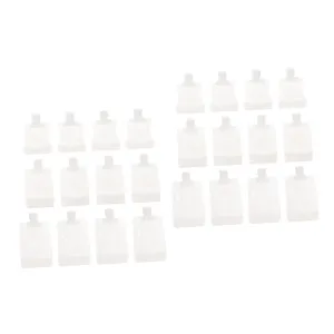 FRCOLOR 2sets Travel Essence Bag Suction Mouth Lotion Dispenser Large Quantity Pe Pet Material Leakproof 12pcs*2