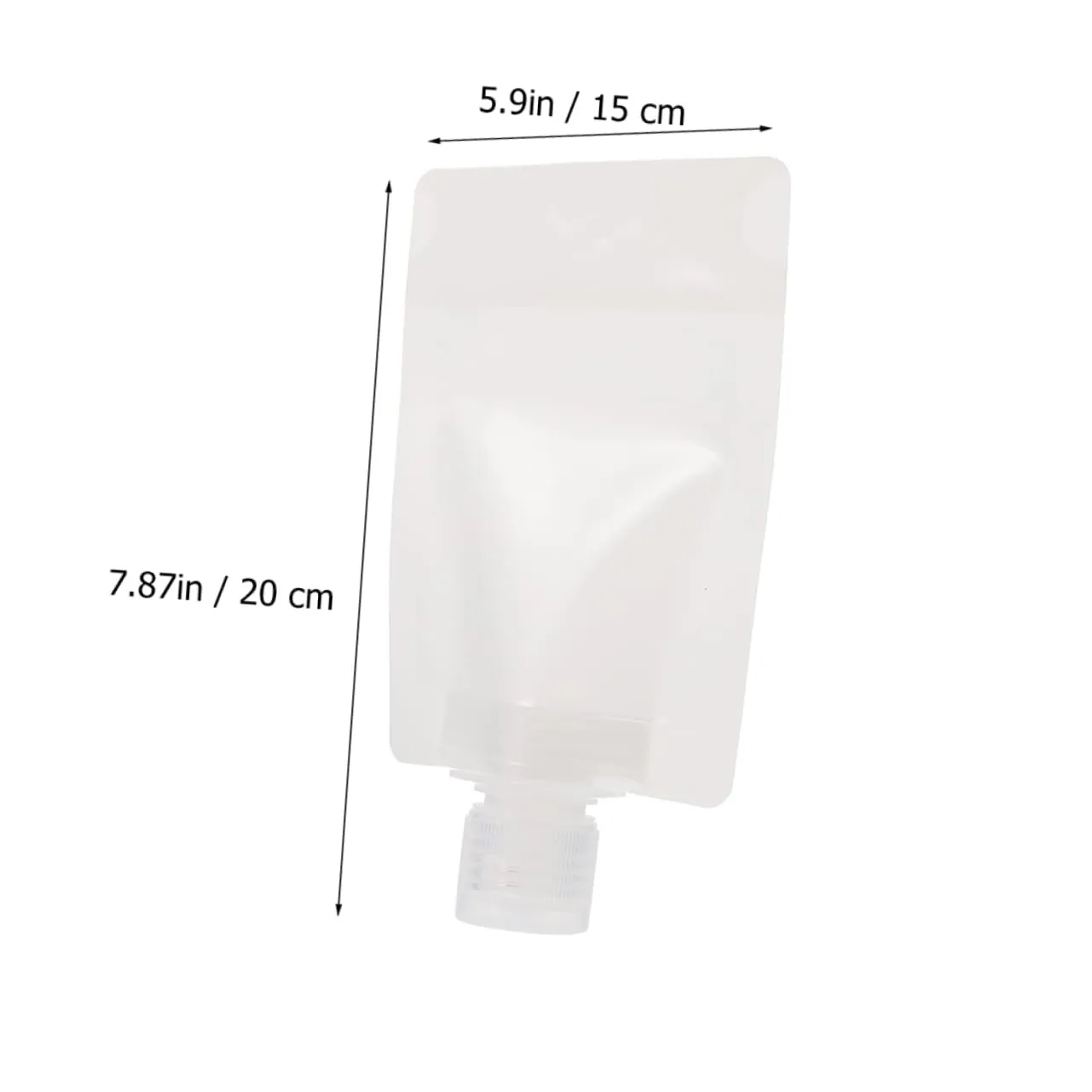 FRCOLOR 2sets Travel Essence Bag Suction Mouth Lotion Dispenser Large Quantity Pe Pet Material Leakproof 12pcs*2